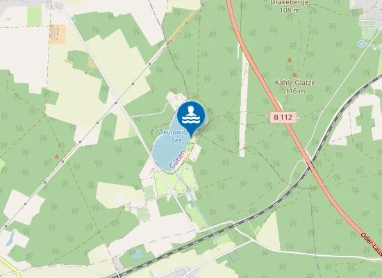 Map of DEULOWITZER SEE ATTERWASCH