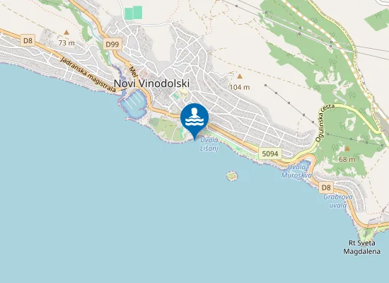 Map of KUPALISTE KOD TOBOGANA