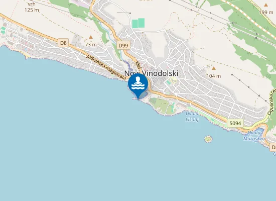 Map of UVALA NOVI VINODOLSKI