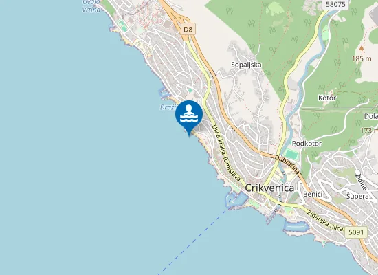 Map of GLAVNA PLAZA SREDINA