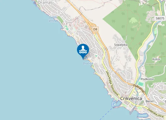 Map of GLAVNA PLAZA ZAPAD