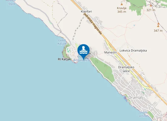 Map of KACJAK ISTOK BETONIRANI PLATO