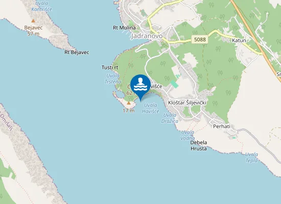 Map of JADRANOVO UVALA HAVISCE
