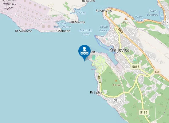 Map of PLAZA OSTRO POCETAK