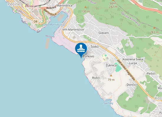 Map of KOSTRENA ZURKOVO