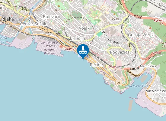 Map of KUPALISTE HOTELA JADRAN