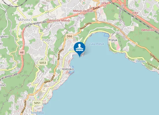 Map of VOLOSKO PLAZA CRNIKOVICA