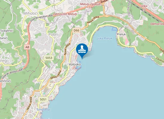 Map of VOLOSKO VATERPOLO IGRALISTE