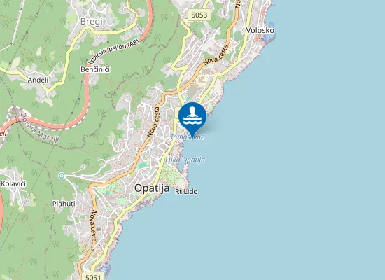 Map of KUPALISTE TOMASEVAC