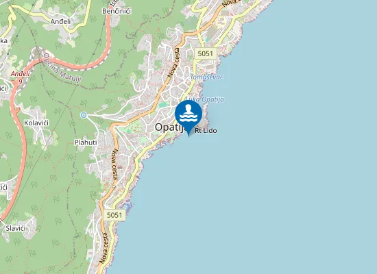 Map of HOTEL KVARNER KUPALISTE