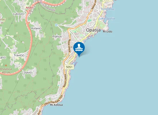 Map of HOTEL KRISTAL KUPALISTE