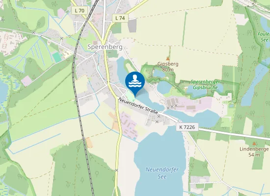 Map of KRUMMER SEE SPERENBERG STRANDBAD