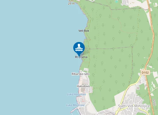 Map of PUNTA CUF RIBARSKO SELO