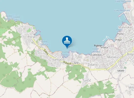 Map of UVALA VANTACICI