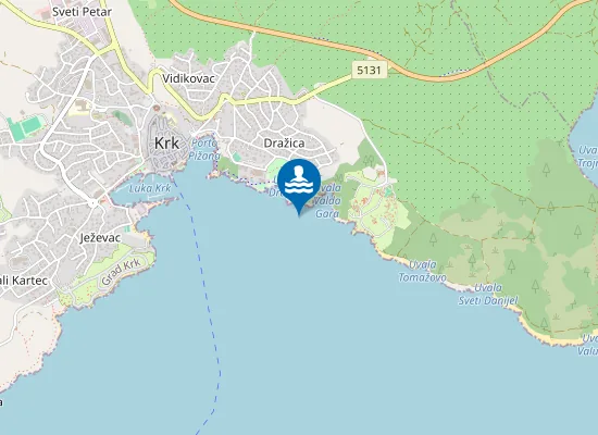 Map of UVALA VALDA GARA