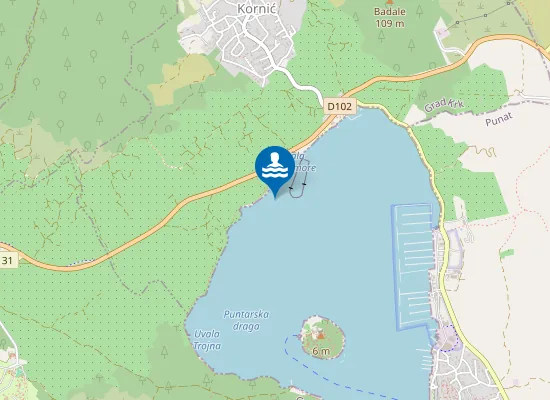 Map of UVALA MALO MORE