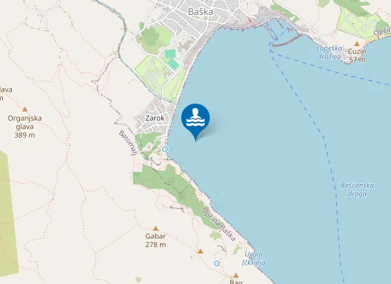 Map of BASKA KRAJ PLAZE