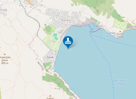 Map of BASKA ZABLACE
