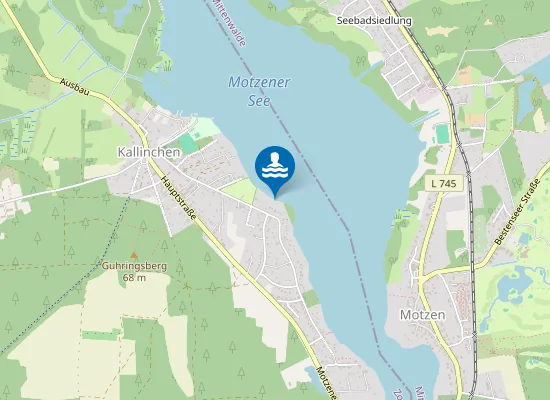 Map of MOTZENER SEE KALLINCHEN CAMPINGPLATZ