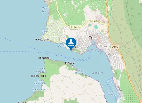 Map of CRES KOD SV NIKOLE