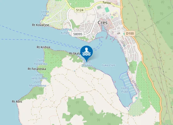 Map of UVALA DRAZICA