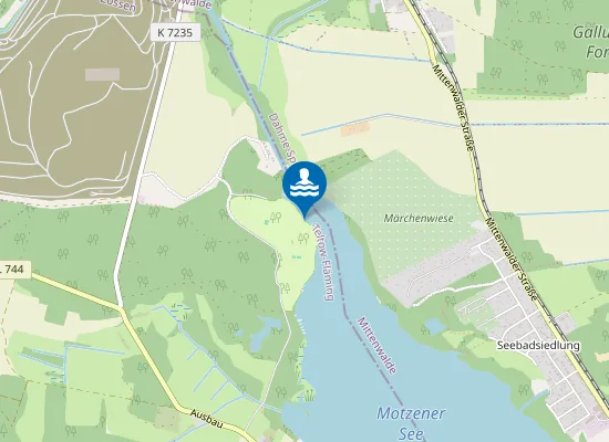 Map of MOTZENER SEE KALLINCHEN CAMPINGPLATZ AKK