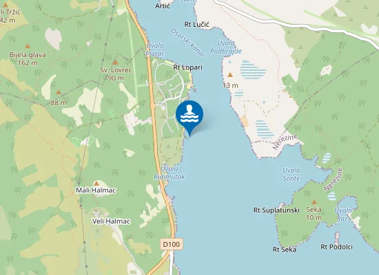 Map of LOPARI POCETAK PLAZE