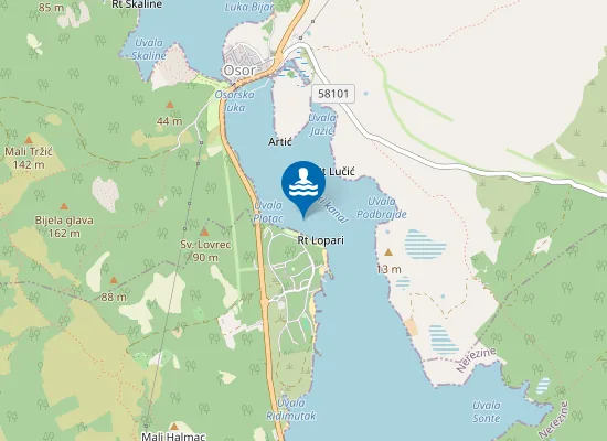 Map of LOPARI KRAJ PLAZE