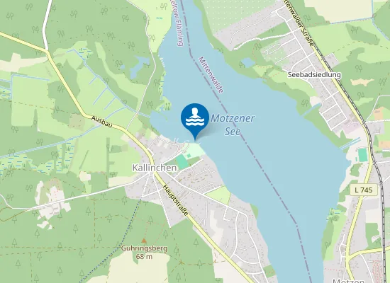 Map of MOTZENER SEE KALLINCHEN STRANDBAD