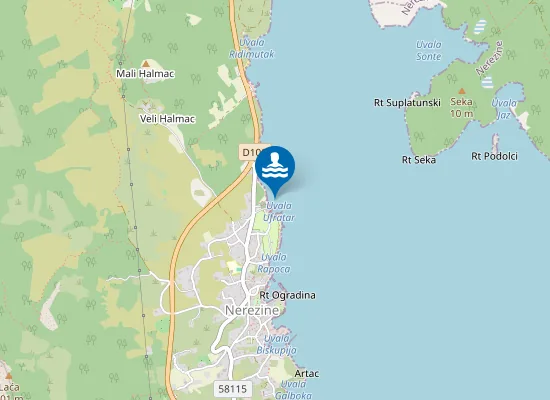 Map of NEREZINE SAMOSTAN