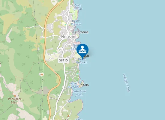 Map of UVALA GALBOKA