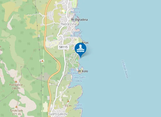 Map of NASELJE KRSKO PLAZA