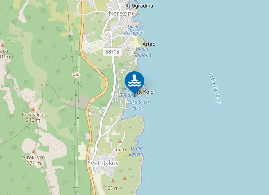 Map of UVALA BUCANJE