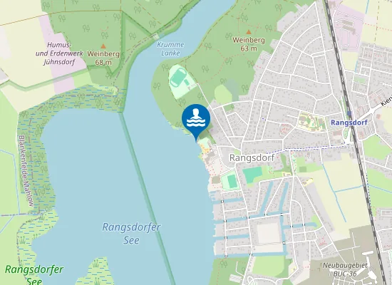 Map of RANGSDORFER SEE RANGSDORF STRAND AM RANGSDORFER SEE