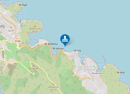 Map of HOTELA PUNTA SJEVERNA PLAZA