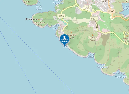 Map of SUNCANA UVALA ZALIC