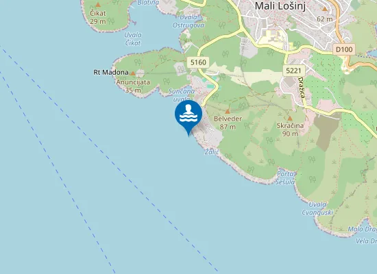 Map of SUNCANA UVALA HOTEL VESPERA