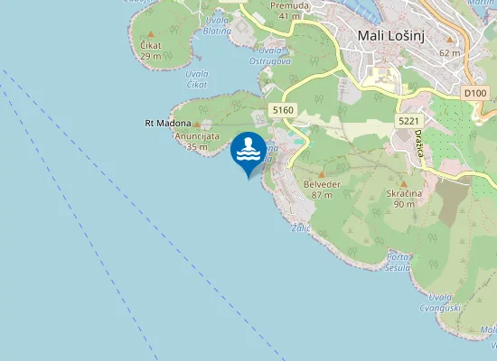 Map of SUNCANA UVALA HT VESPERA I VZAL