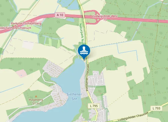 Map of SIETHENER SEE SIETHEN STRAND