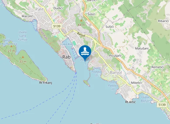 Map of UVALA PADOVA 1