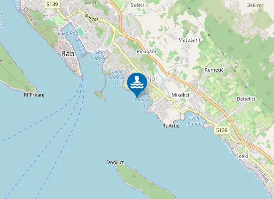 Map of UVALA PADOVA 3