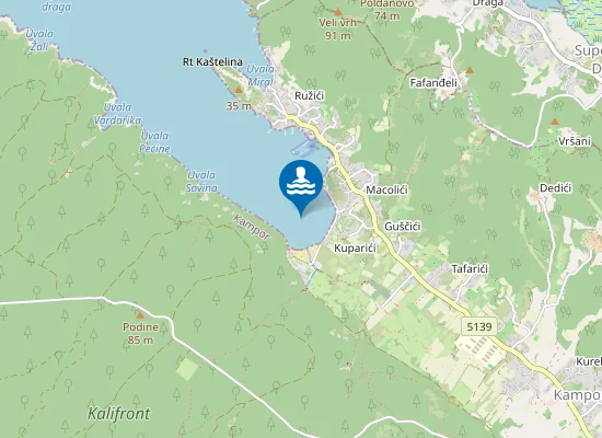 Map of KAMPOR PLAZA MEL SREDINA