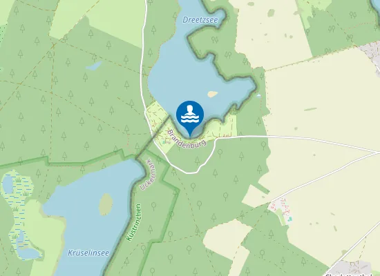 Map of DREETZSEE THOMSDORF CAMPINGPLATZ