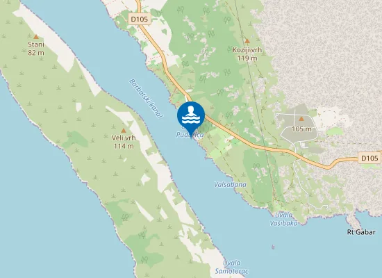 Map of PUDARICA JAVNA PLAZA