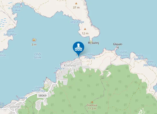 Map of KLIMNO MALI SKOJIC