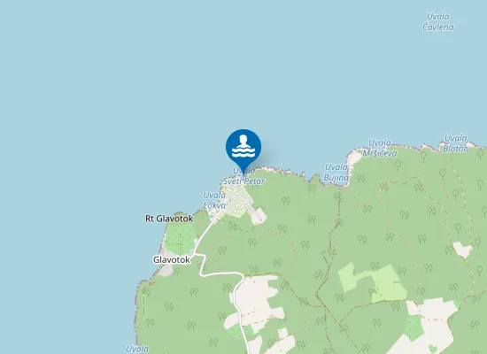 Map of PLAZA KAMPA GLAVOTOK