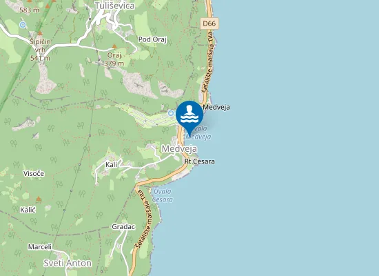 Map of MEDVEJA KRAJ PLAZE