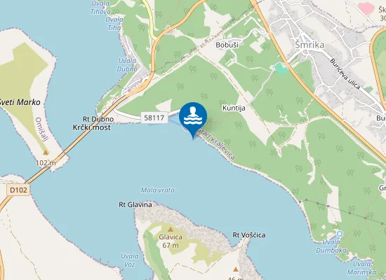 Map of UVALA CRISNJEVA