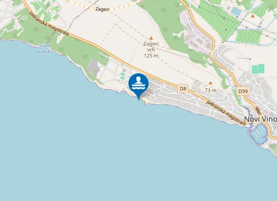 Map of ZAGORI KUPALISTE ISTOK