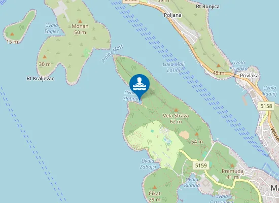 Map of SREBRNA UVALA